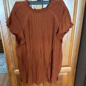 Nanette Lepore Terracotta Blouse size L